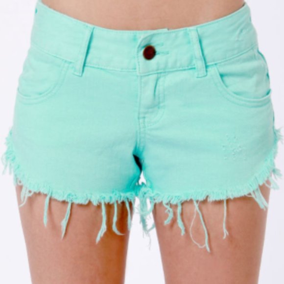 Billabong Laneway Mint Cutoff Shorts - Picture 3 of 7